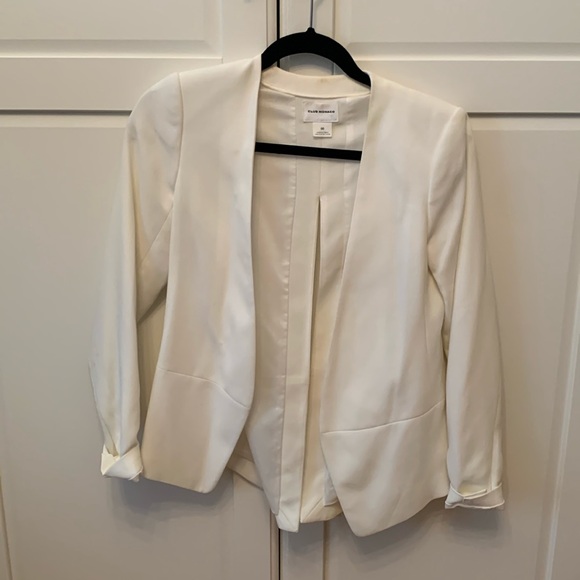 Club Monaco White Blazer with Tie Back - Picture 1 of 3